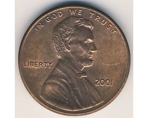 1 цент 2001 год США