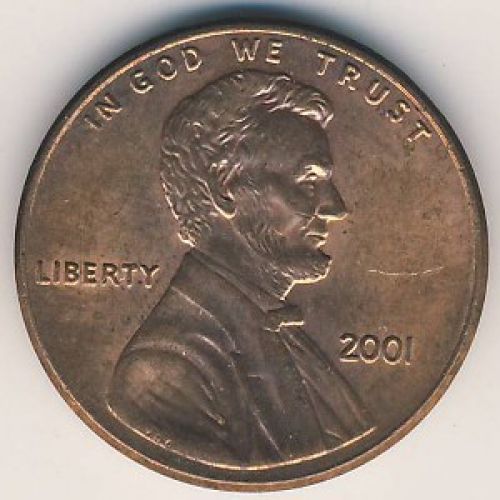 1 цент 2001 год США