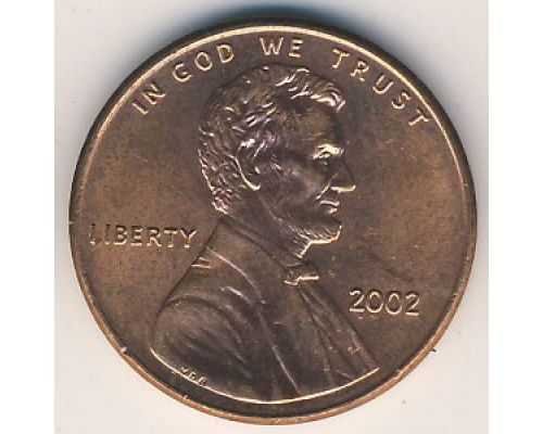 1 цент 2002 год США
