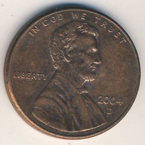 1 цент 2004 год D США