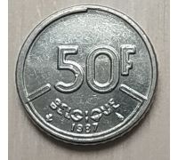 50 франков (1987-89) год Бельгия Belgique