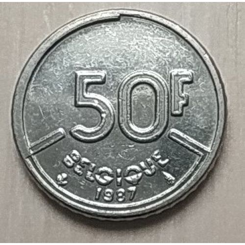 50 франков (1987-89) год Бельгия Belgique