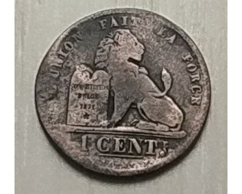 1 цент 1882 год Бельгия DES BELGES