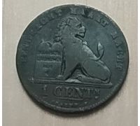 1 цент 1887 год Бельгия DER BELGEN