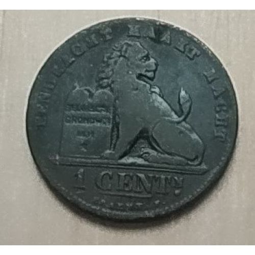 1 цент 1887 год Бельгия DER BELGEN