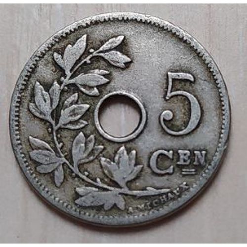 5 сентим 1903 год Бельгия BELGIE
