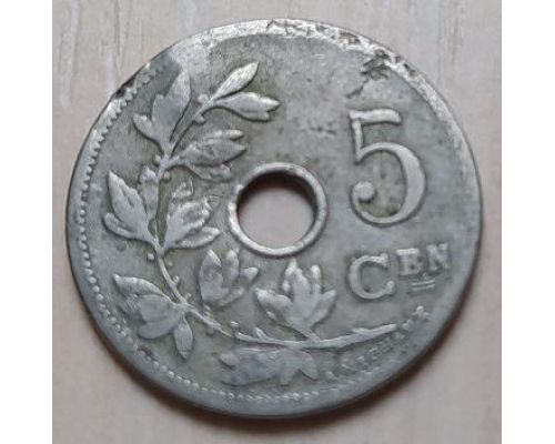 5 сентим 1904 год Бельгия BELGIE состояние VG