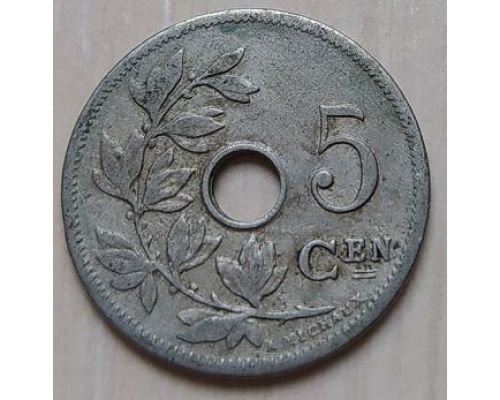 5 сентим 1904 год Бельгия BELGIE (2)