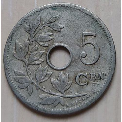 5 сентим 1904 год Бельгия BELGIE (2)