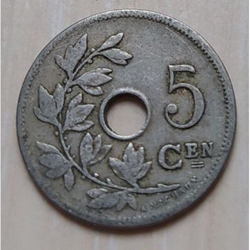 5 сентим 1904 год Бельгия BELGIE (3)