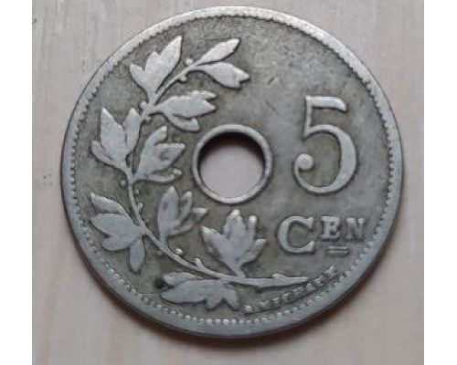5 сентим 1905 год Бельгия BELGIE