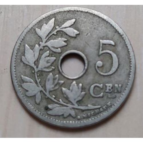 5 сентим 1905 год Бельгия BELGIE