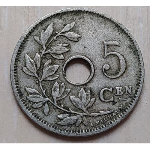 5 сентим 1910 год Бельгия BELGIE (2)