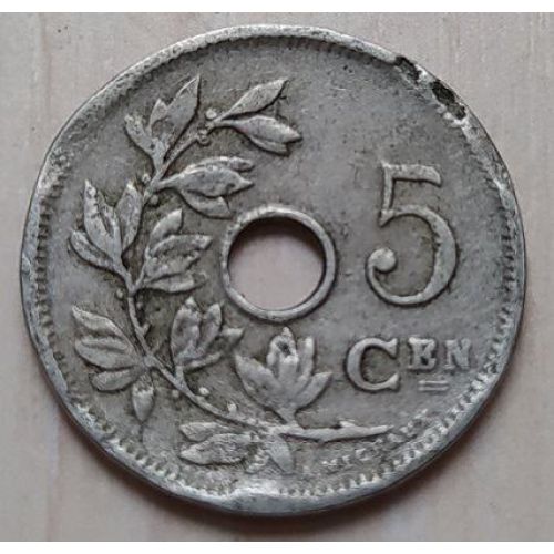 5 сентим 1910 год Бельгия BELGIE