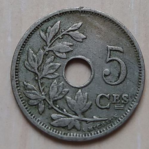 5 сентим 1913 год Бельгия BELGIQUE