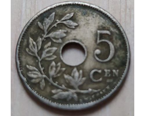5 сентим 1920 год Бельгия BELGIE (2)