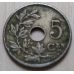 5 сентим 1920 год Бельгия BELGIE (2)