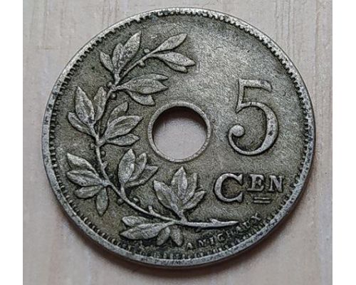 5 сентим 1920 год Бельгия BELGIE (3)