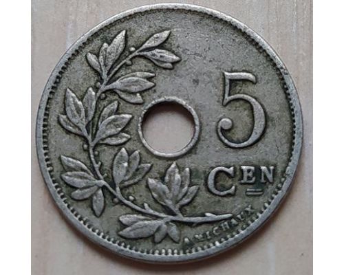 5 сентим 1920 год Бельгия BELGIE