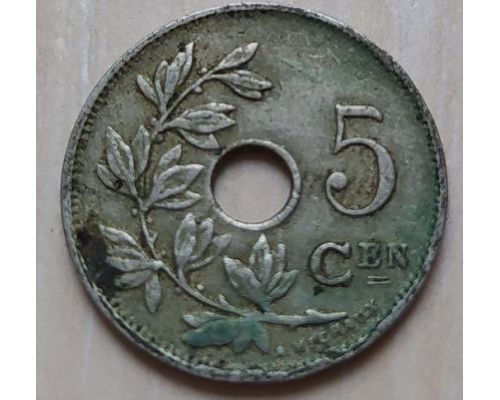 5 сентим 1922 год Бельгия BELGIE