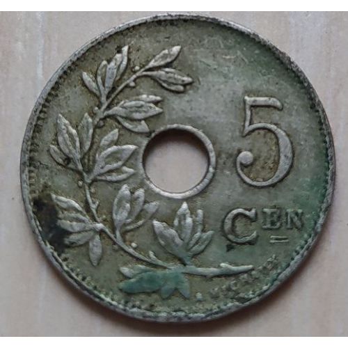 5 сентим 1922 год Бельгия BELGIE