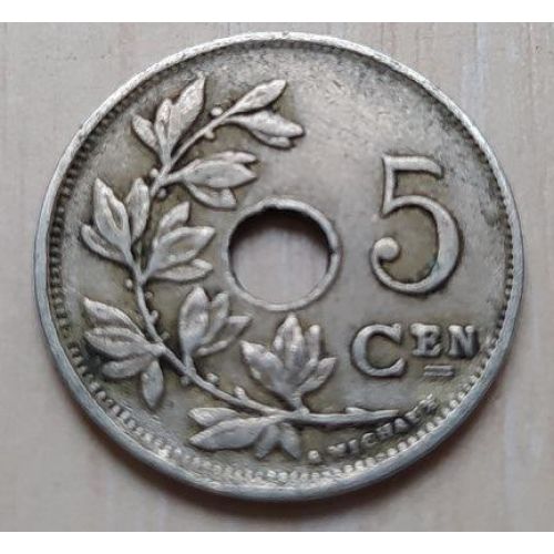 5 сентим 1923 год Бельгия BELGIE