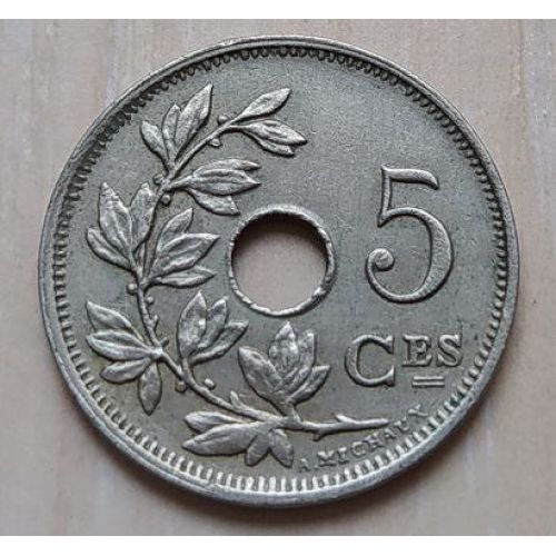 5 сентим 1923 год Бельгия BELGIQUE (2)