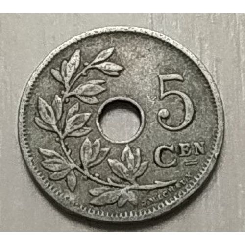 5 сентим 1924 год Бельгия BELGIE