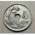 5 сентим 1925 год Бельгия BELGIQUE (2)