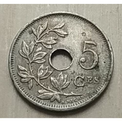 5 сентим 1928 год Бельгия BELGIQUE