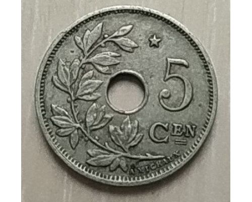 5 сентим 1931 год Бельгия BELGIE