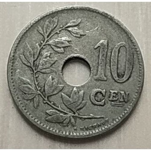 10 сентим 1921 год Бельгия BELGIE
