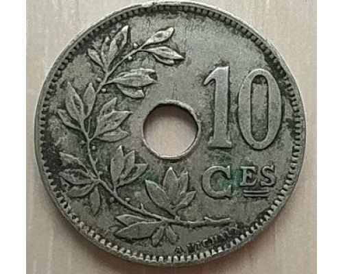 10 сентим 1926 год Бельгия BELGIQUE состояние VG