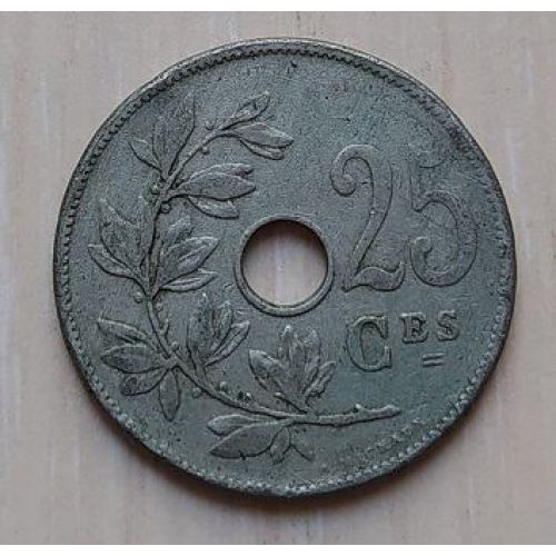 25 сентим 1908 год Бельгия BELGIQUE