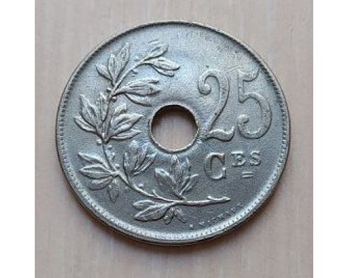 25 сентим 1920 год Бельгия BELGIQUE