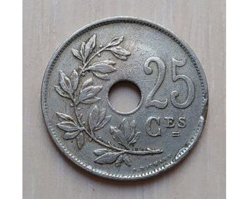 25 сентим 1921 год Бельгия BELGIQUE