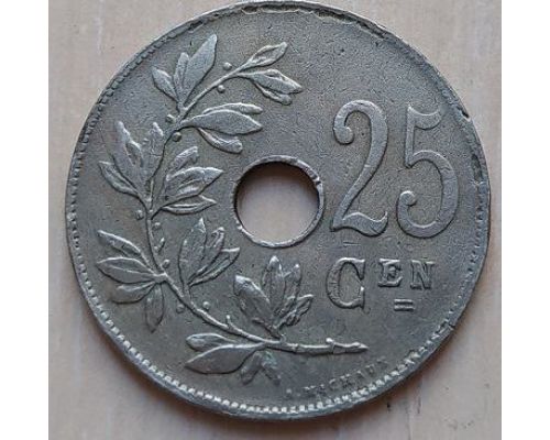 25 сентим 1921 год Бельгия BELGIE (2)