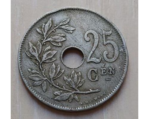 25 сентим 1922 год Бельгия BELGIE