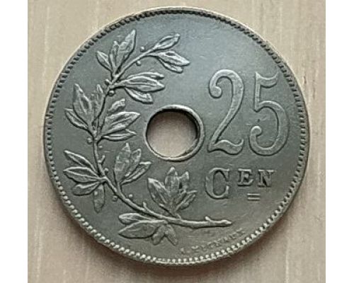 25 сентим 1928 год Бельгия BELGIE