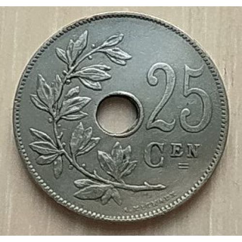 25 сентим 1928 год Бельгия BELGIE
