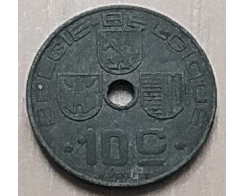 10 сентим 1942 год Бельгия  BELGIE-BELGIQUE состояние VG-G