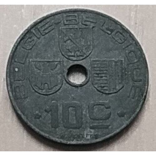 10 сентим 1942 год Бельгия  BELGIE-BELGIQUE
