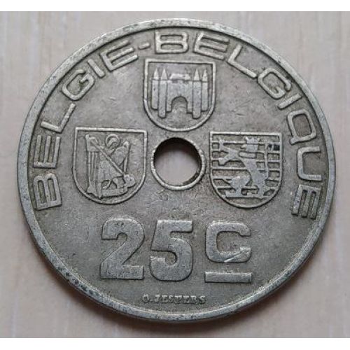 25 сентим 1938 год Бельгия BELGIE-BELGIQUE