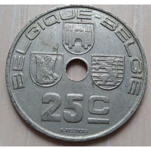 25 сентим 1938 год Бельгия BELGIQUE-BELGIE
