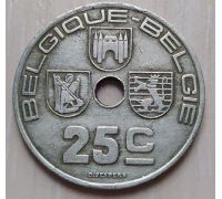 25 сентим 1939 год Бельгия BELGIE-BELGIQUE
