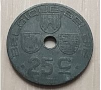 25 сентим 1943 год Бельгия BELGIQUE-BELGIE