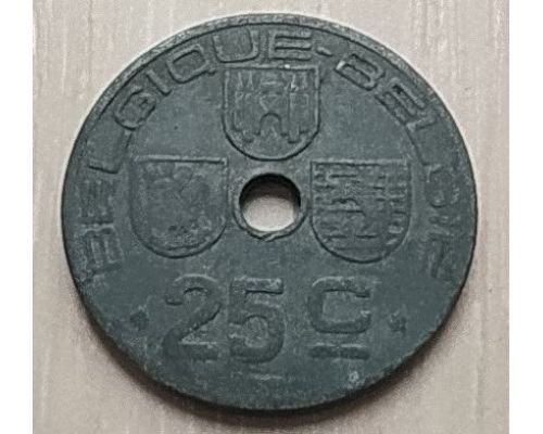 25 сентим 1943 год Бельгия BELGIQUE-BELGIE