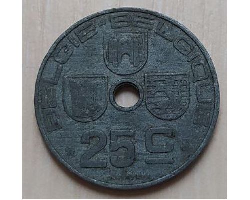 25 сентим 1944 год Бельгия BELGIE-BELGIQUE