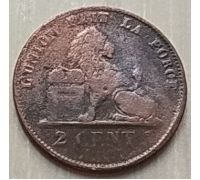 2 сентима 1876 год Бельгия DES BELGES (2)