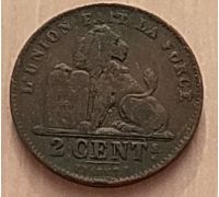 2 сентима 1902 год Бельгия DES BELGES (2)